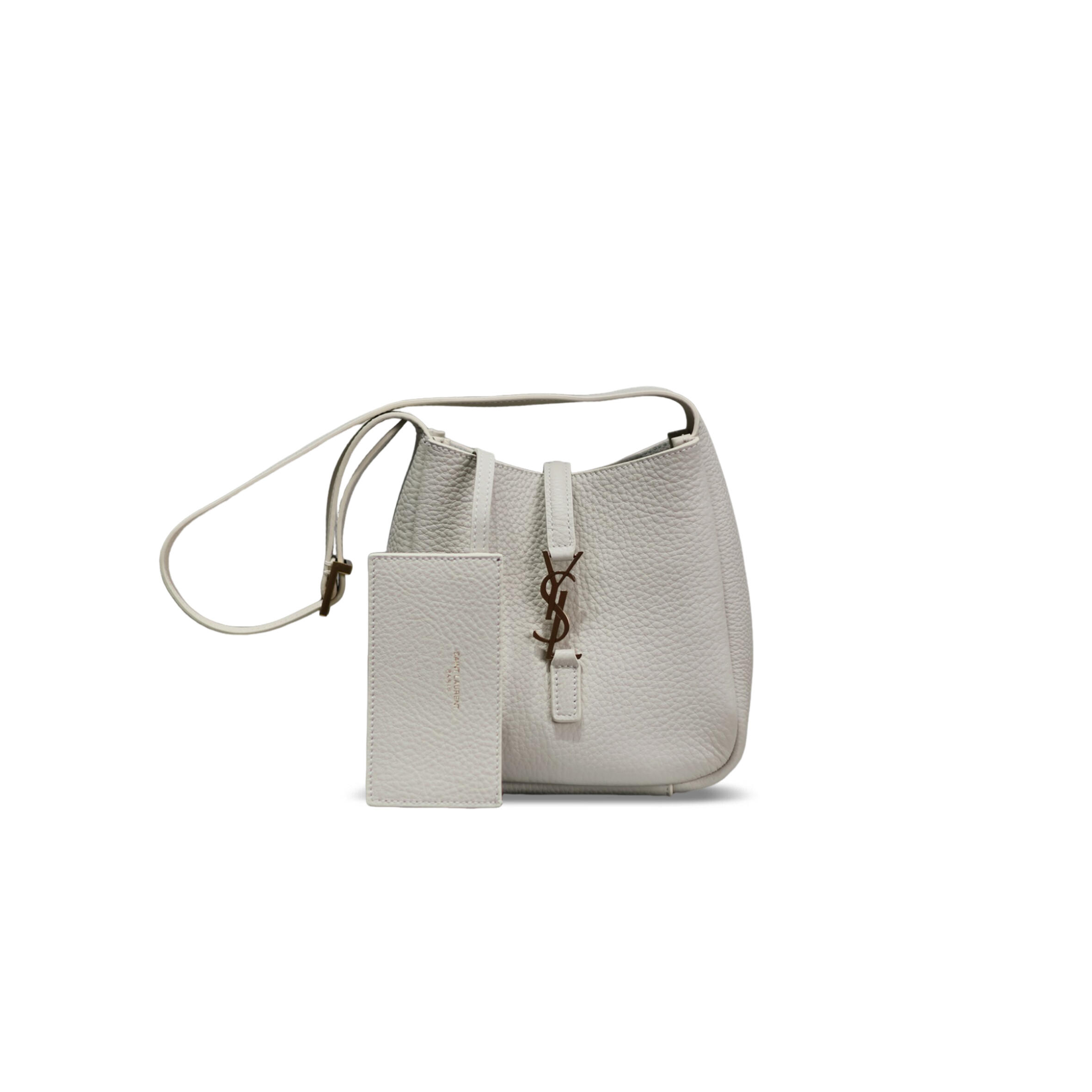 YSL LE 5 À 7 SUPPLE BABY IN GRAINED LEATHER 809461 (16*15*7cm)